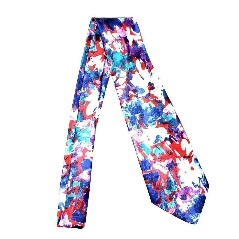 Pierre Cardin Polyester Tie Multi‎ Colored Abstract Classic